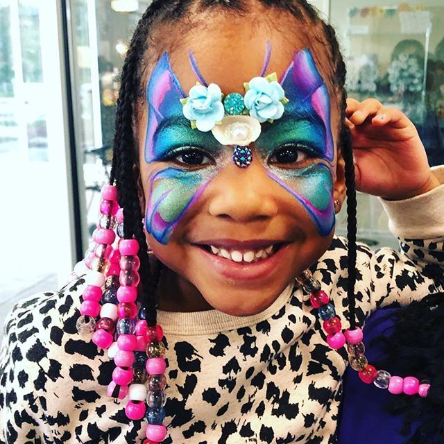 Child with face paint